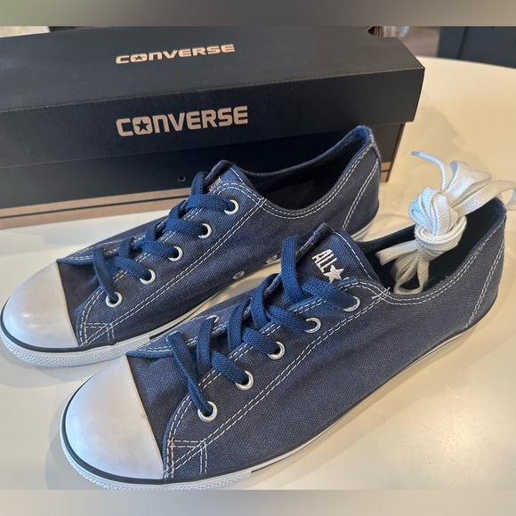 NIB Converse All Star Unisex Athletic shoes Tennis Shoes Women 11 Men 9 Navy - Picture 3 of 7